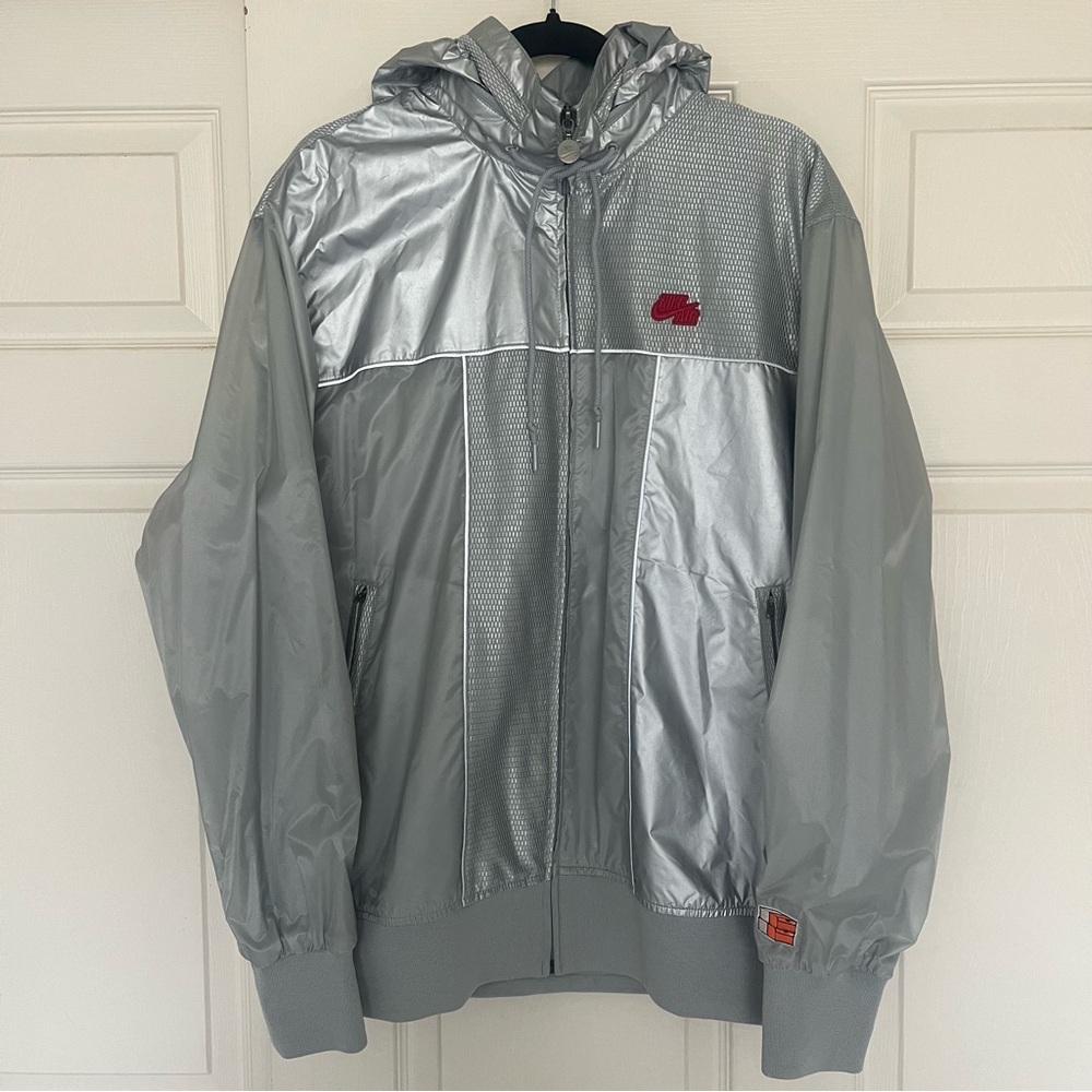 Nike Air Sportswear Men’s Limited Edition Metallic Silver Windbreaker